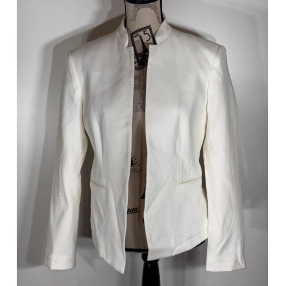 Rag & Bone Blake Pique Blazer, Ivory, Womens Size 10 - Picture 2 of 6